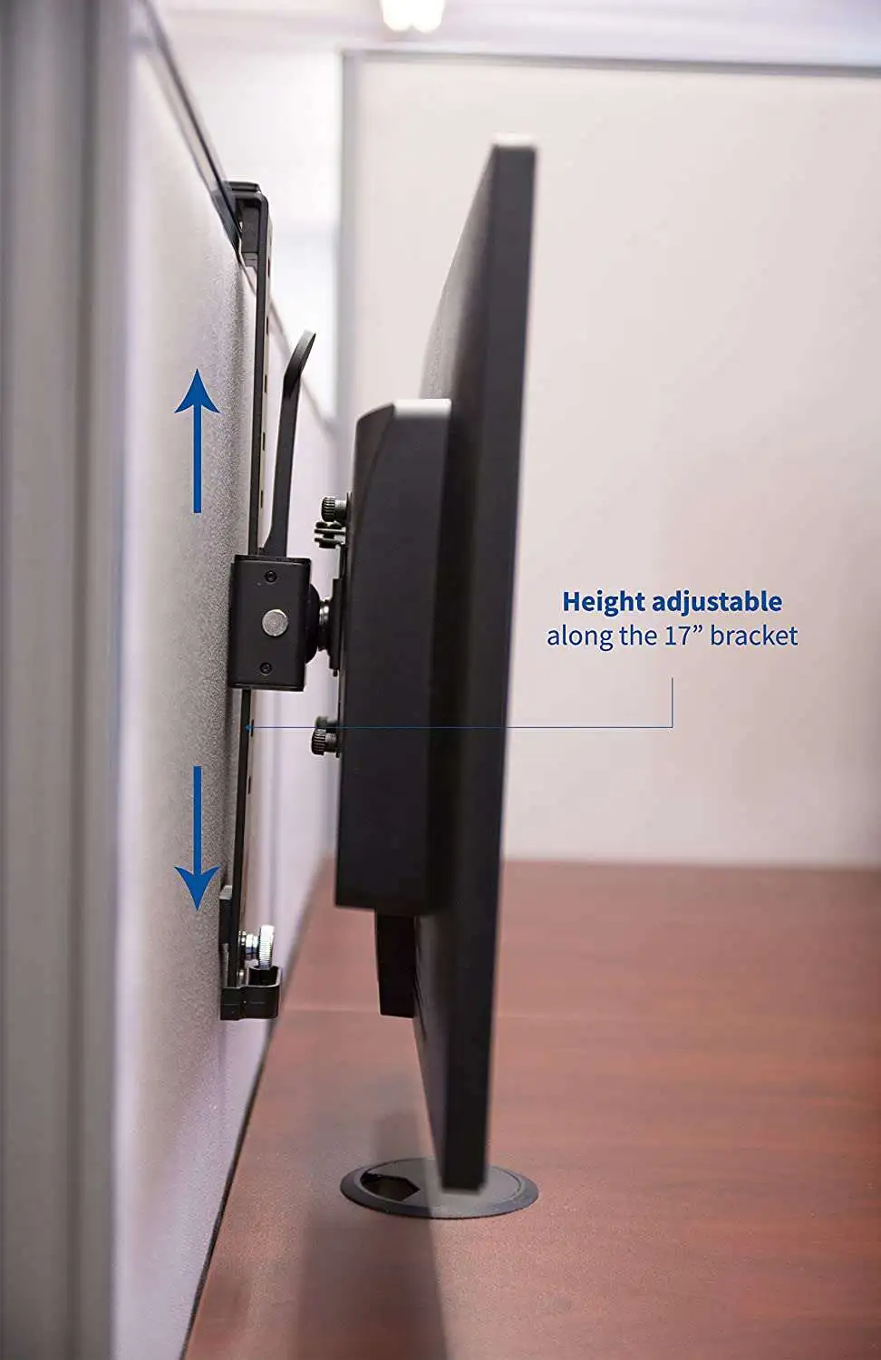 Cubicle Wall Monitor Hanger Partition Board monitor mount. Adjustable