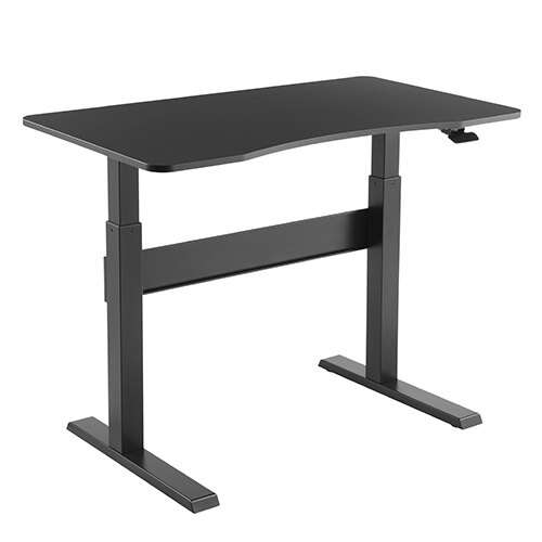 Stand Steady Height Adjustable Round Table & Multifunctional Mobile  Workstation | Portable Standing Desk with Pneumatic Air Lift |  Collaborative