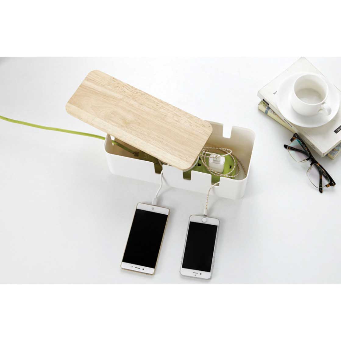 Power Cord Cable Organizer Cable Management Box Jin Office Solutions